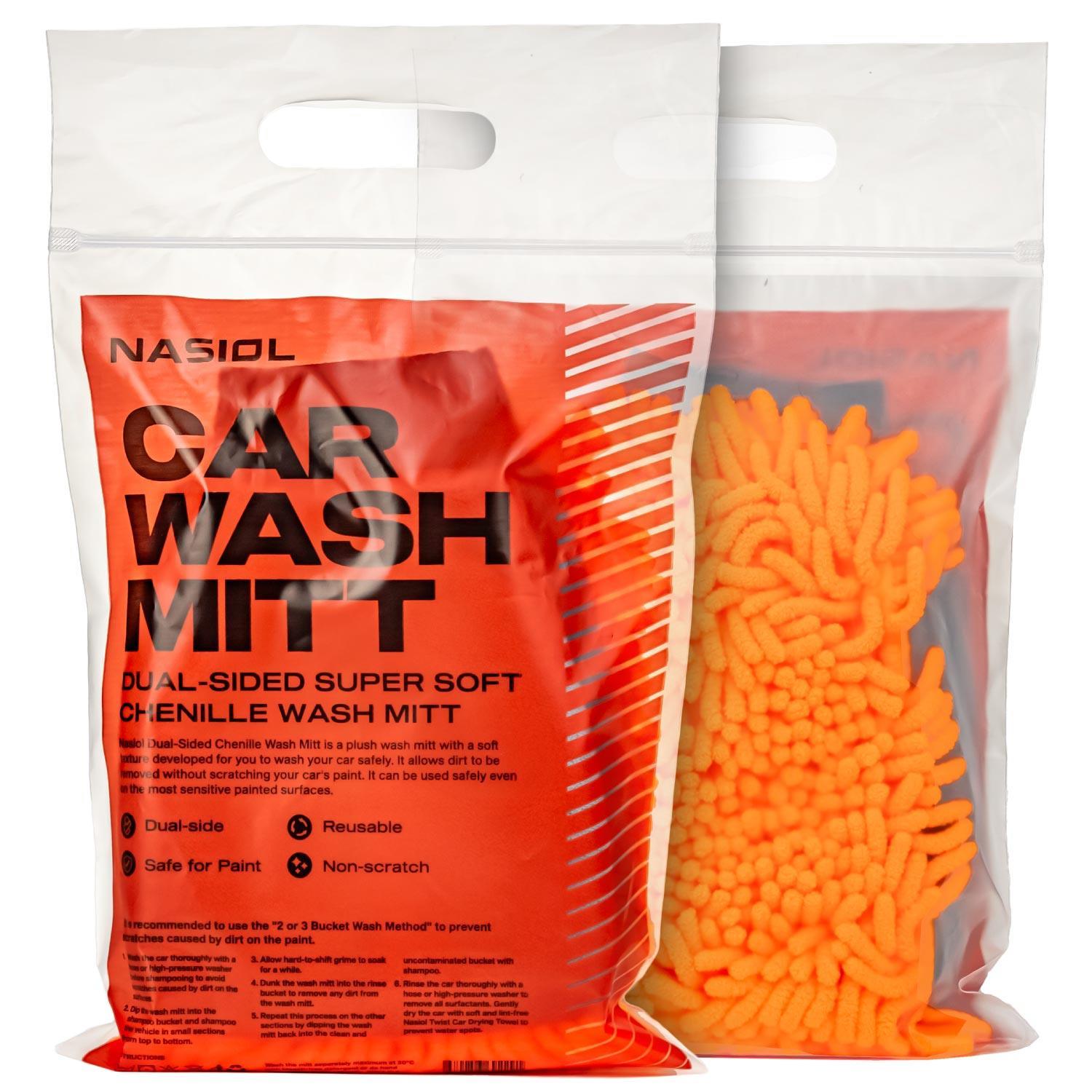 Dual Sided Super Soft Chenille Car Wash Mitt