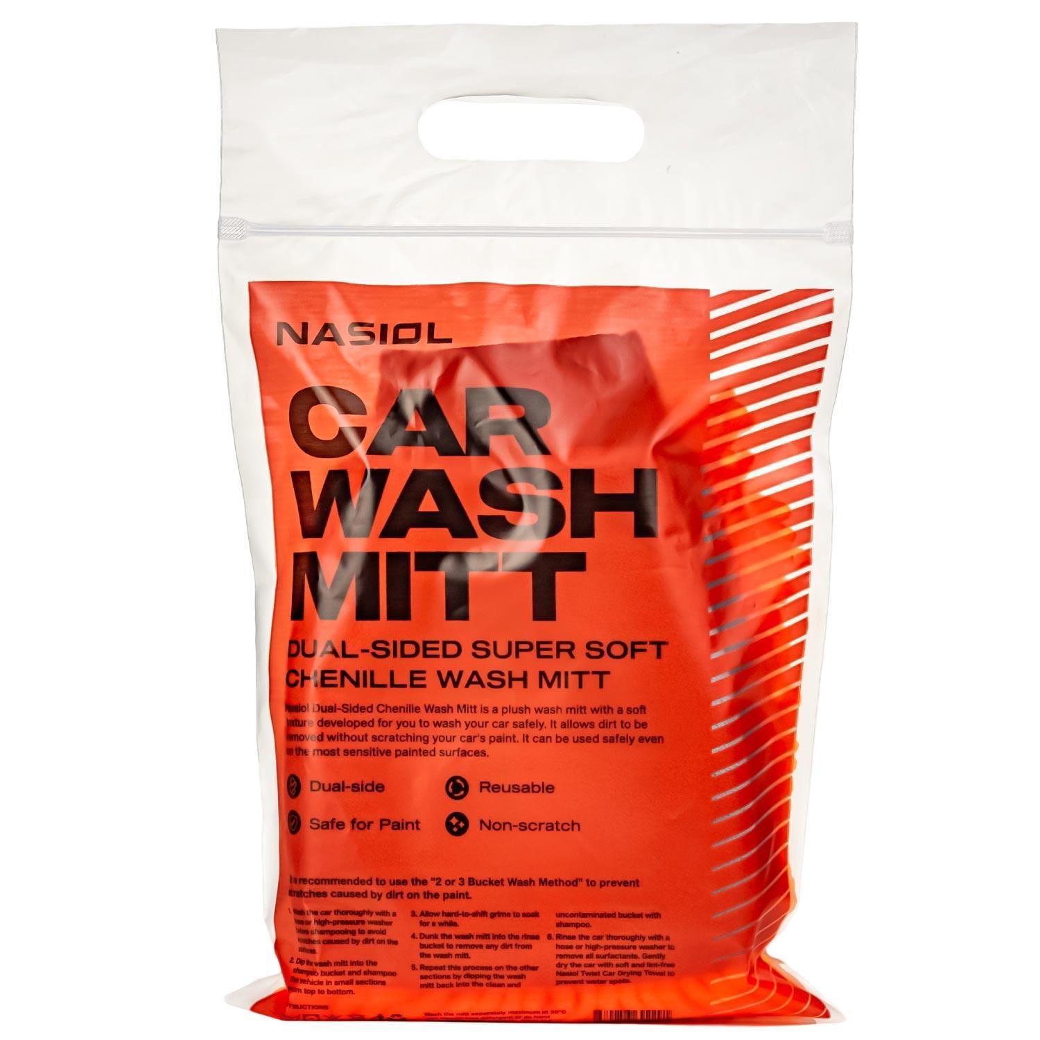 Dual Sided Super Soft Chenille Car Wash Mitt