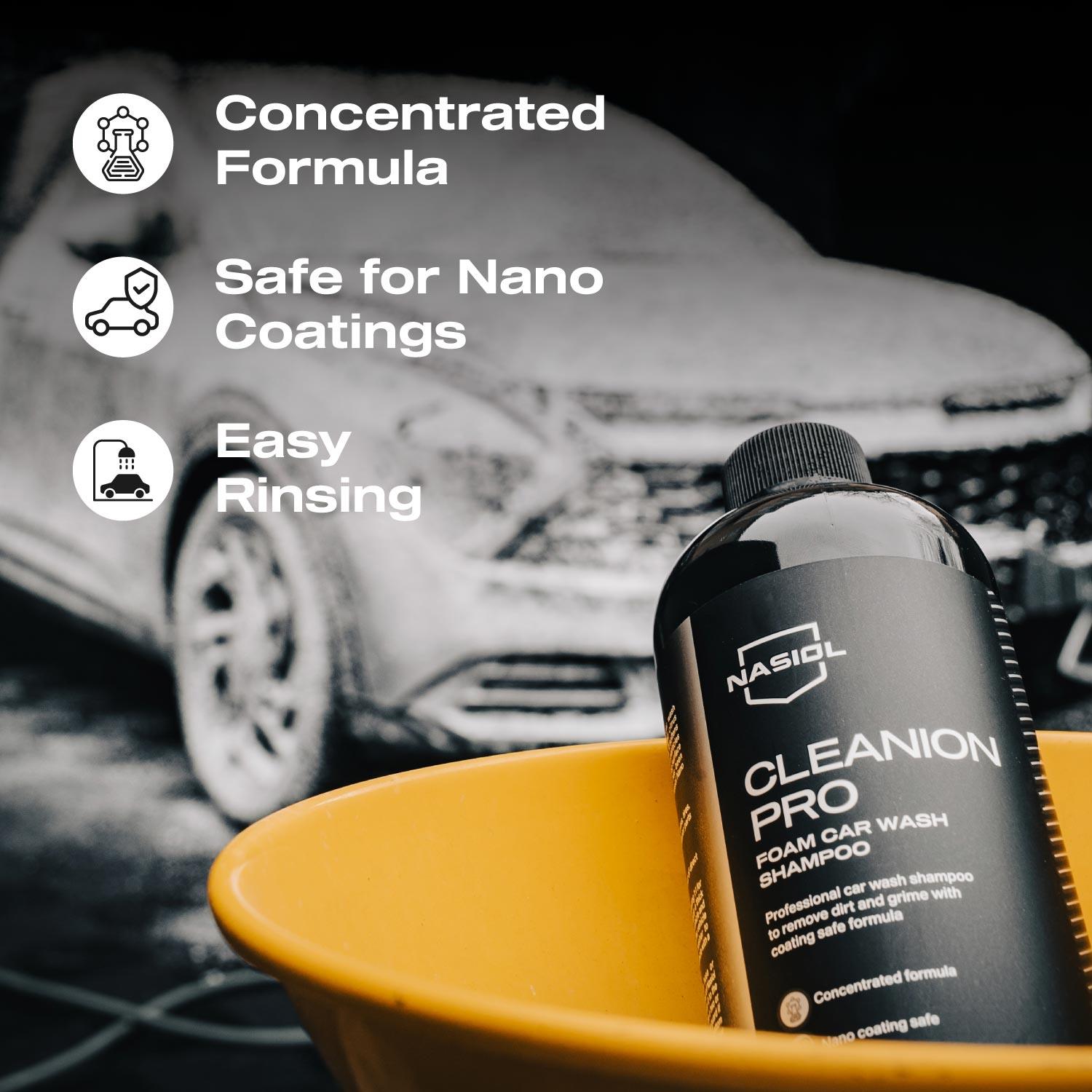 Nasiol Cleanion Pro Yoğun Köpüklü Konsantre Araç Yıkama Şampuanı-25 Yıkama-500gr