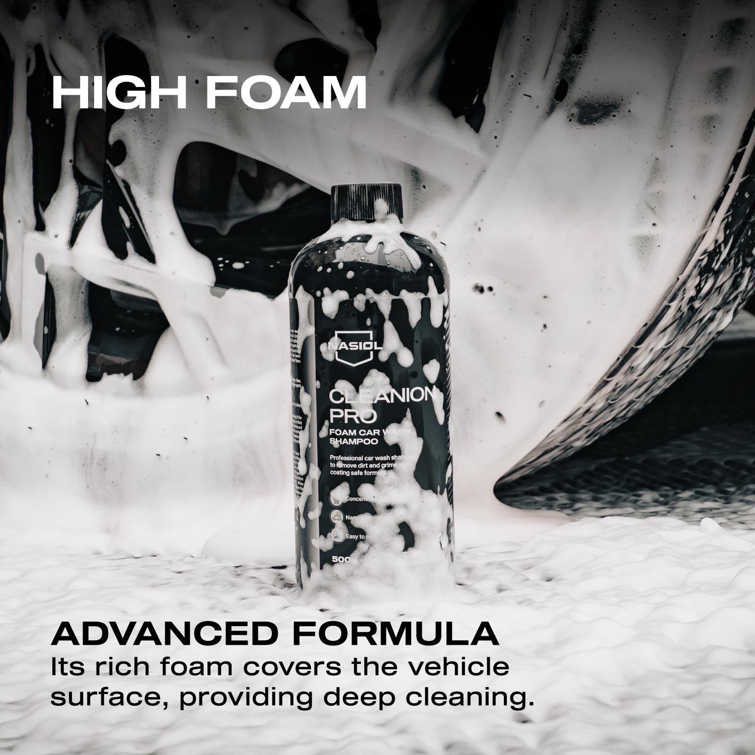 Nasiol Cleanion Pro Yoğun Köpüklü Konsantre Araç Yıkama Şampuanı-25 Yıkama-500gr