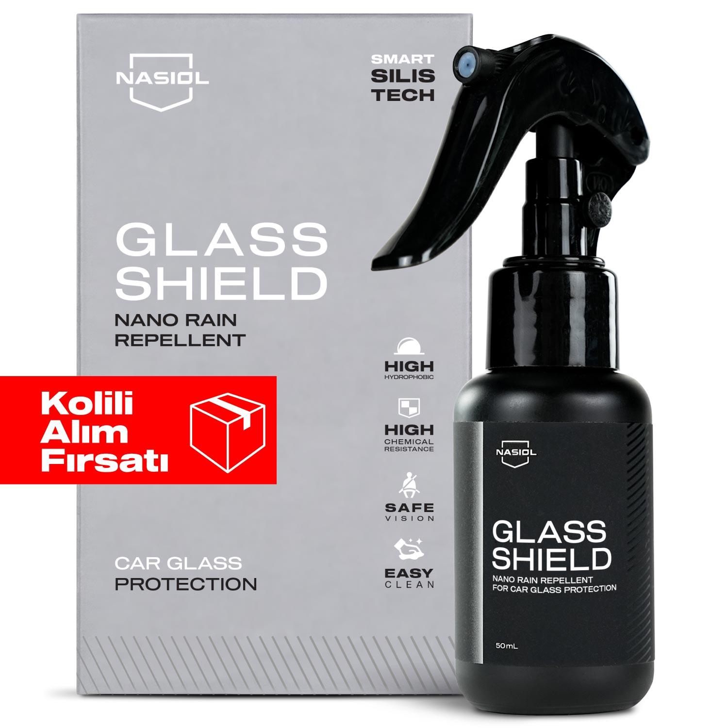Nasiol Glasshield Nano Yağmur Kaydırıcı Sprey 18'li Set (Kolili)
