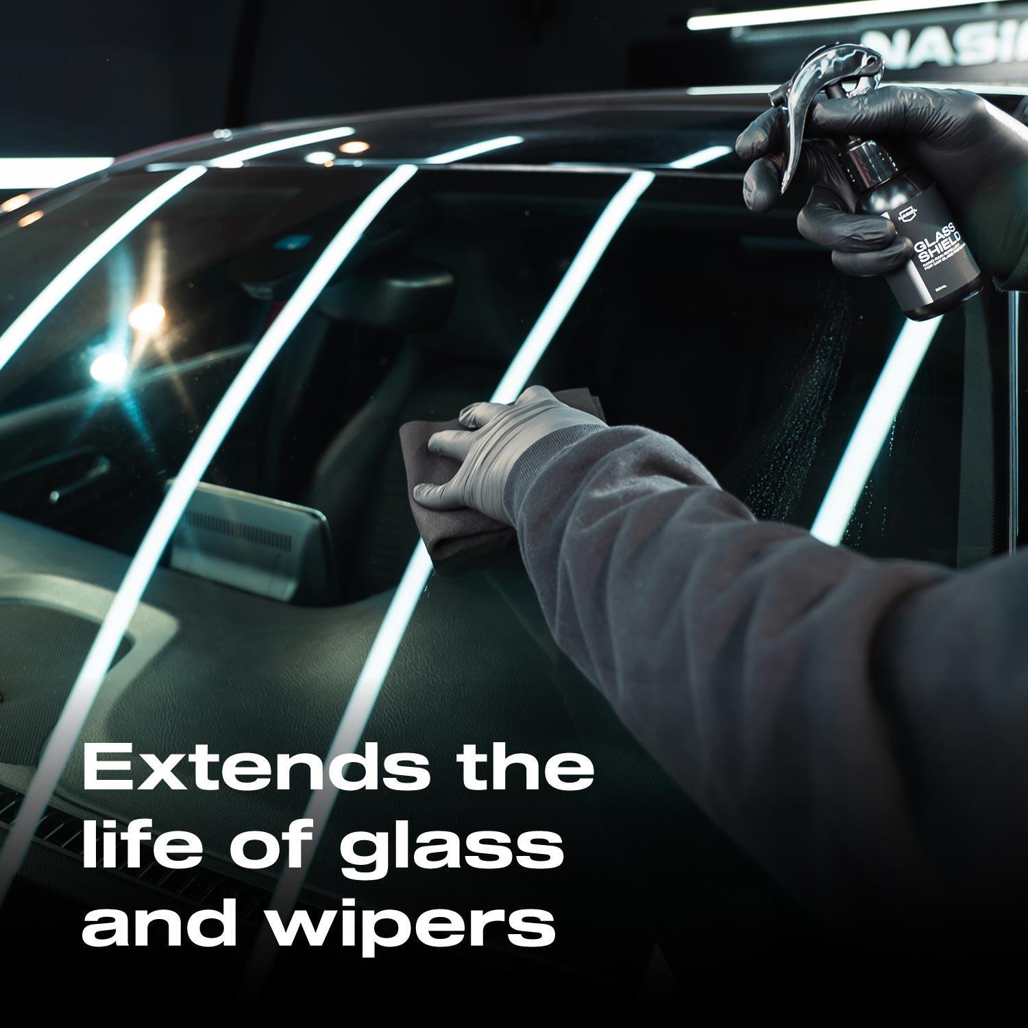 Nasiol Glasshield Nano Yağmur Kaydırıcı-Cam Yüzey Seramik Kaplama Spreyi-2 Yıl Dayanım-50ml