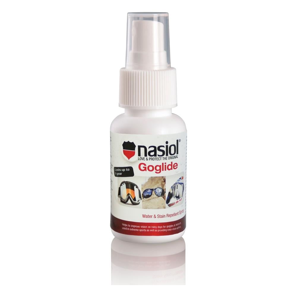 Nasiol GoGlide Kask,Gözlük,Vizör Nano Yağmur Kaydırıcı-50 mL-Su İtici,Leke Önleyici,Cam Bakımı