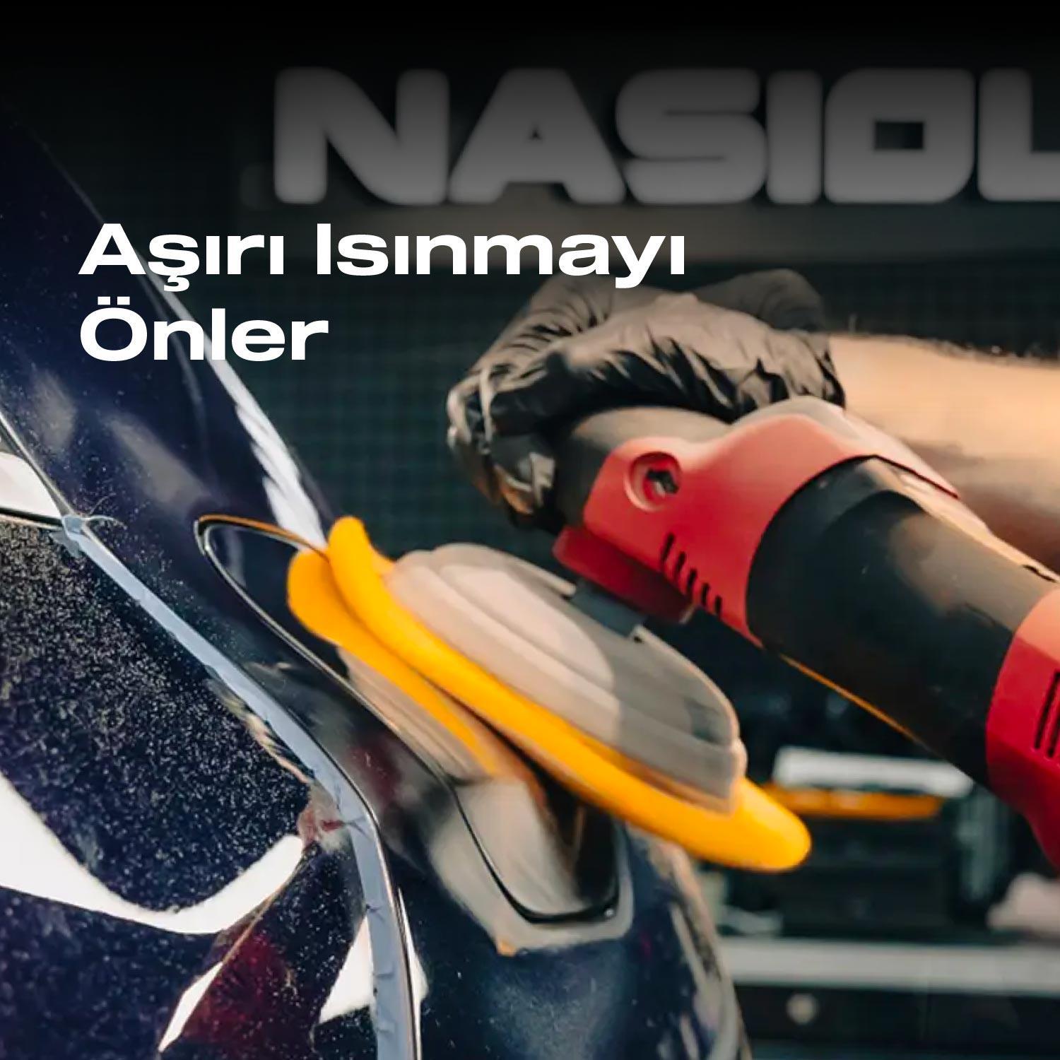 Nasiol Kuzu Yünü Polisaj Keçesi/Pedi Lite-Ağır Çizik Giderici-150mm