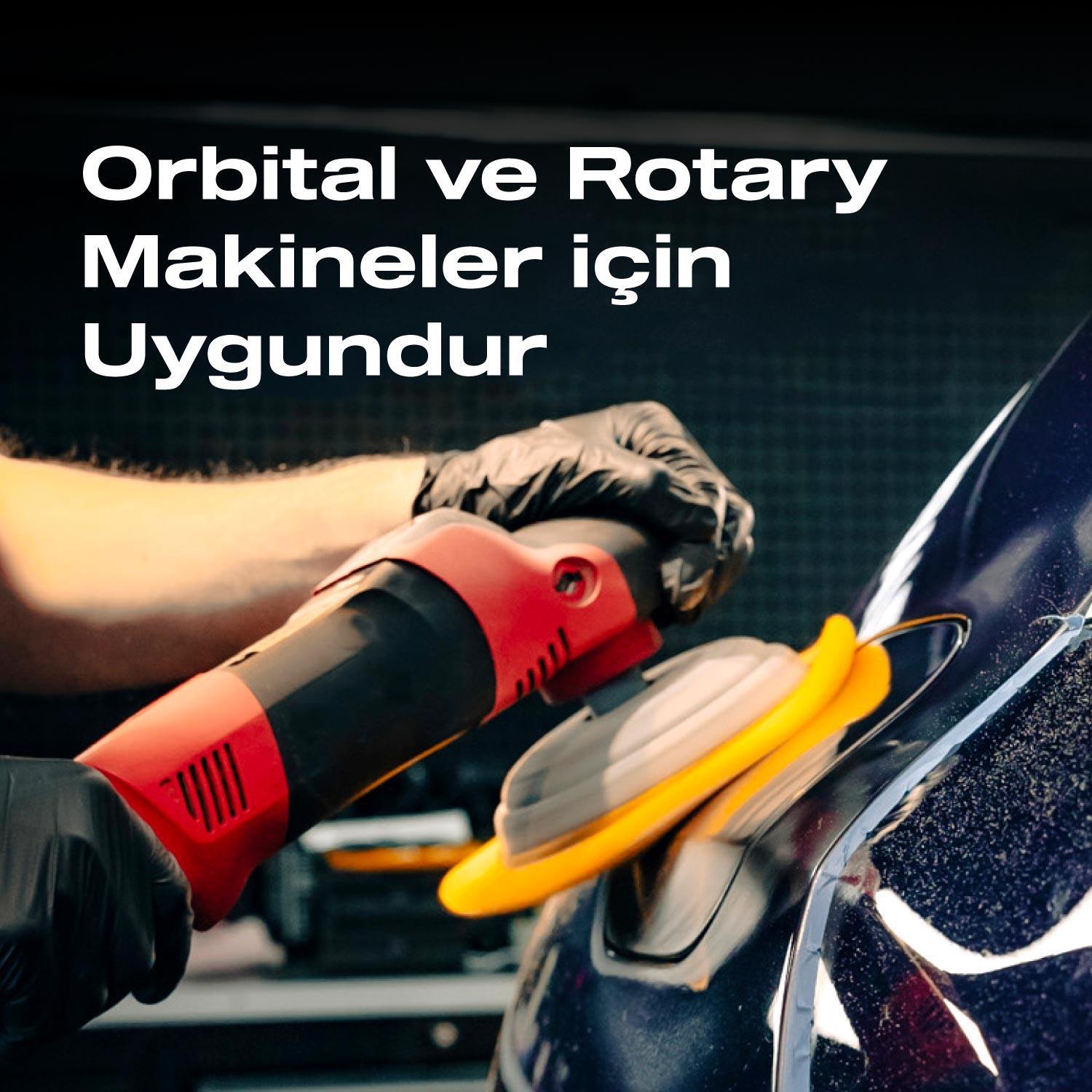 Nasiol Kuzu Yünü Polisaj Keçesi/Pedi Lite-Ağır Çizik Giderici-150mm