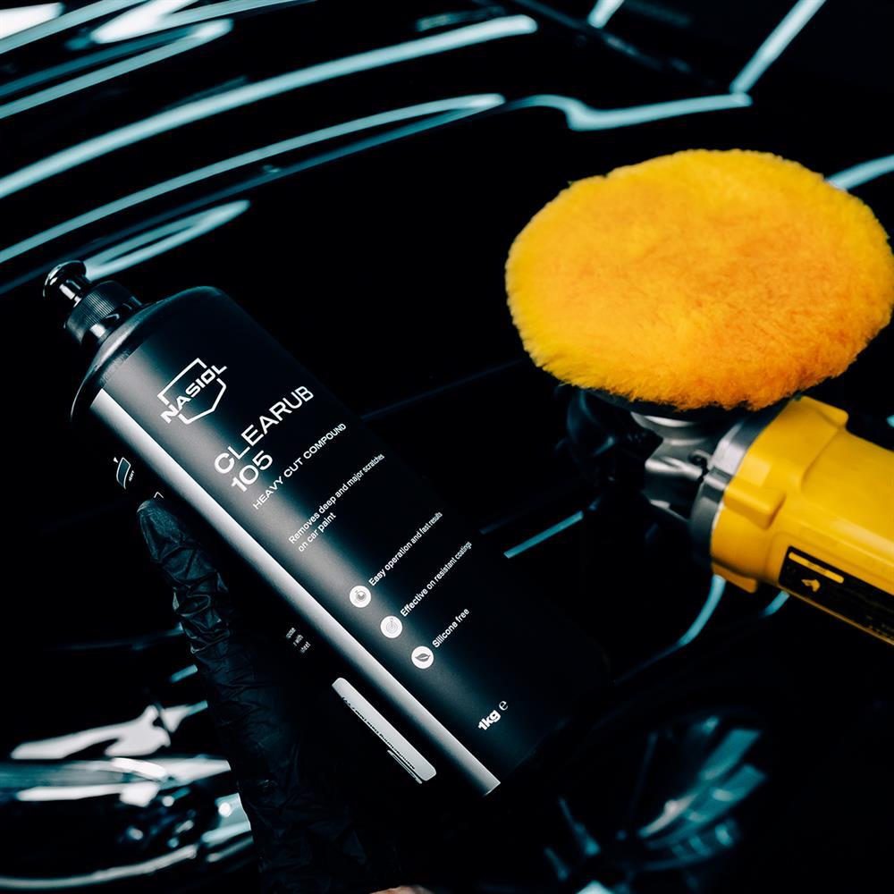 Nasiol Kuzu Yünü Polisaj Pedi-150 Mm-Kuzu Postu Polisaj Pasta Cila Keçesi, Detailing