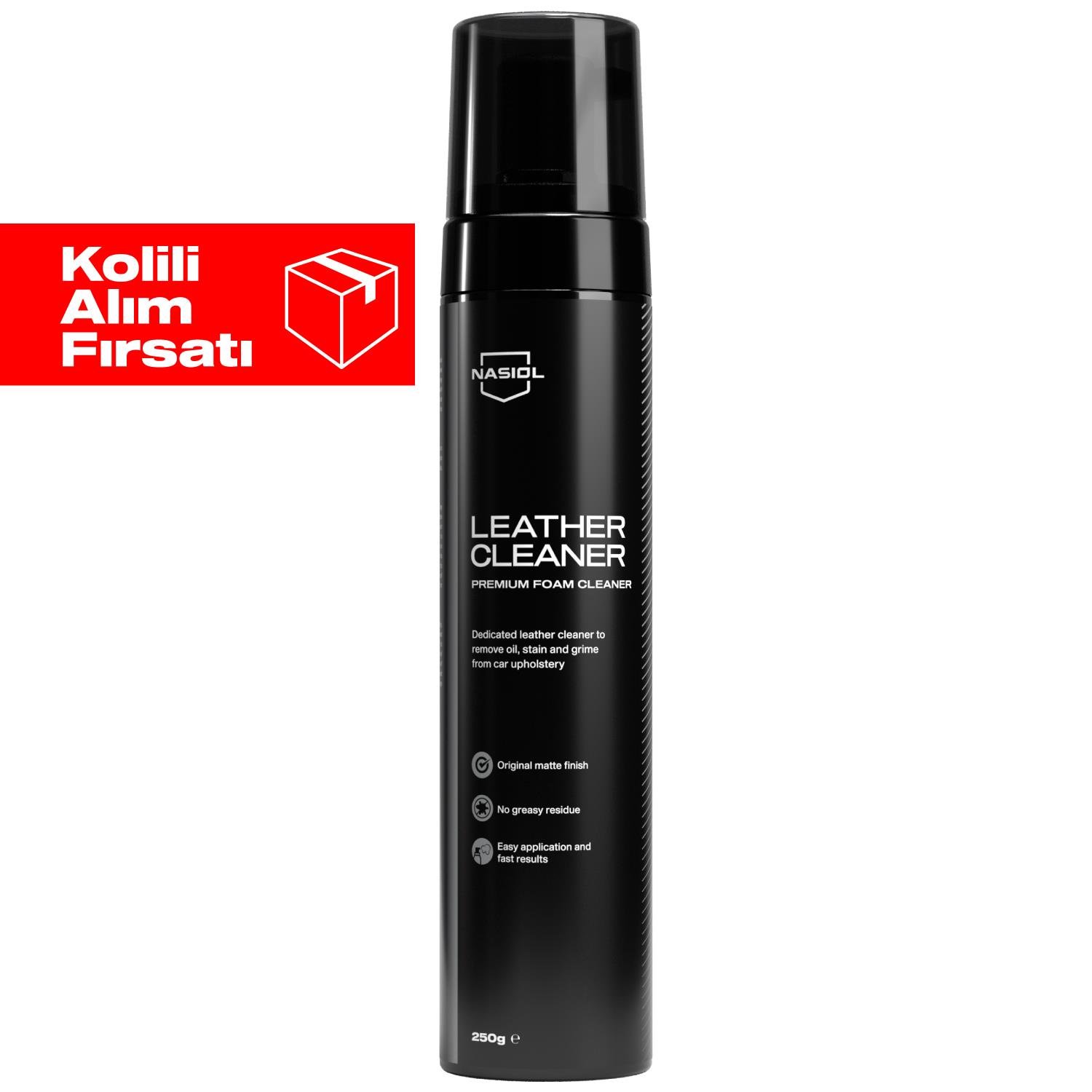 Nasiol Leather Cleaner Araç,Ev,Ofis Deri Yüzeyler için Premium Köpük Temizleyici-Deri Bakımı-24'lü Set (Kolili)