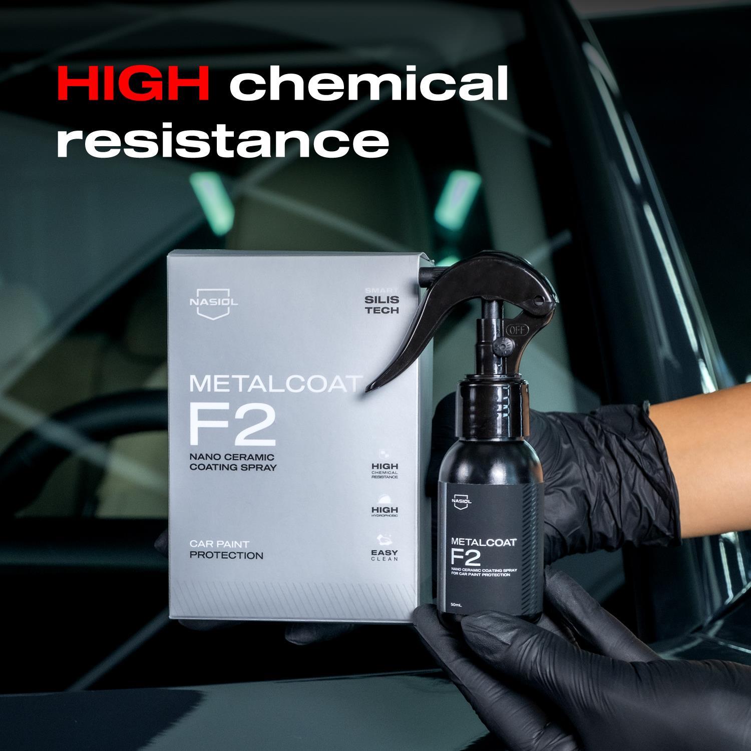 Nasiol Metalcoat F2 Araç Sprey Nano Seramik Kaplama ve Boya Koruma-1 Yıl Dayanım-50ml