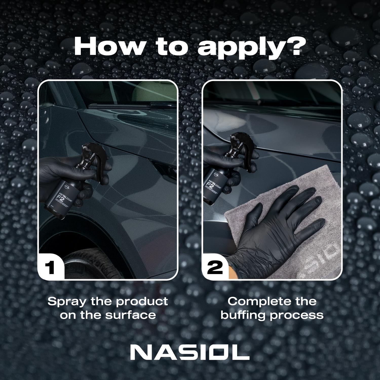 Nasiol Metalcoat F2 Araç Sprey Nano Seramik Kaplama ve Boya Koruma-1 Yıl Dayanım-50ml