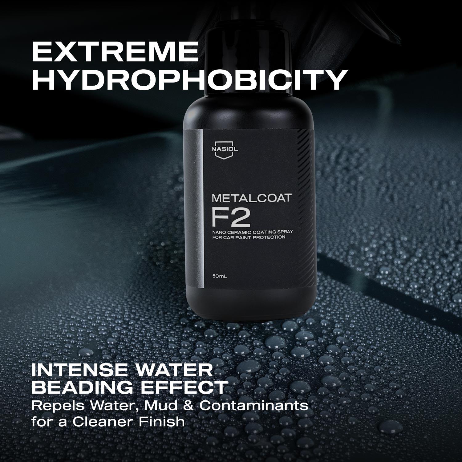 Nasiol Metalcoat F2 Car Spray Nano Ceramic Coating and Paint Protection-1 Year Durability-1.69FlOz