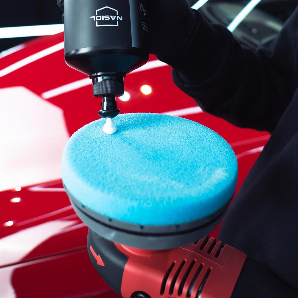 Nasiol Özel Hava Kanallı Polisaj Pedi Mavi-150 mm-En Hafif Çizikler ve Hare İçin