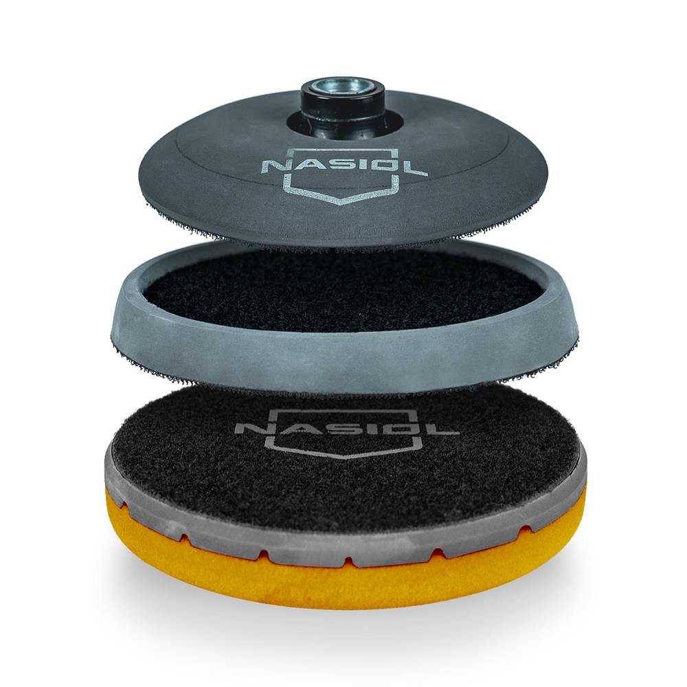 Nasiol Özel Hava Kanallı Polisaj Pedi Turuncu-150 mm-Orta,Ağır Çizikler İçin