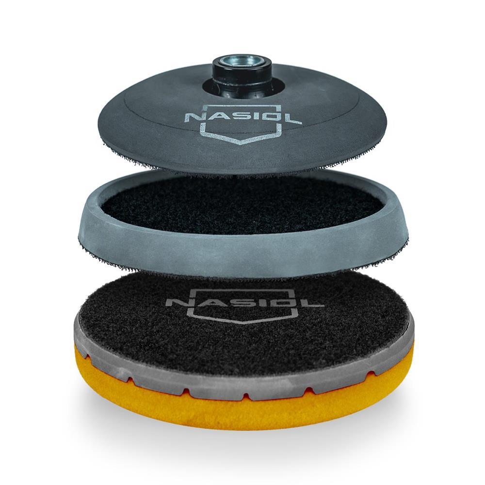 Nasiol Özel Hava Kanallı Polisaj Pedi Turuncu-150 mm-Orta,Ağır Çizikler İçin