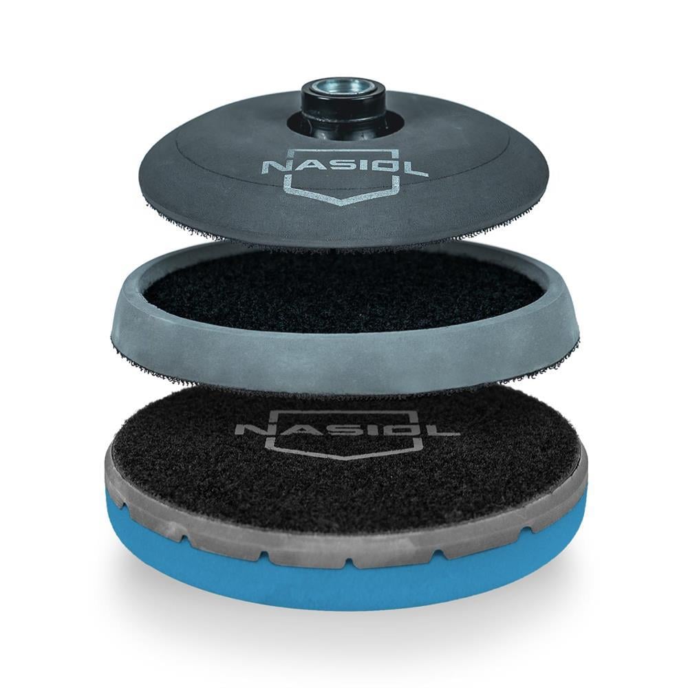 Nasiol Özel Hava Kanallı Polisaj Pedi Mavi-150 mm-En Hafif Çizikler ve Hare İçin