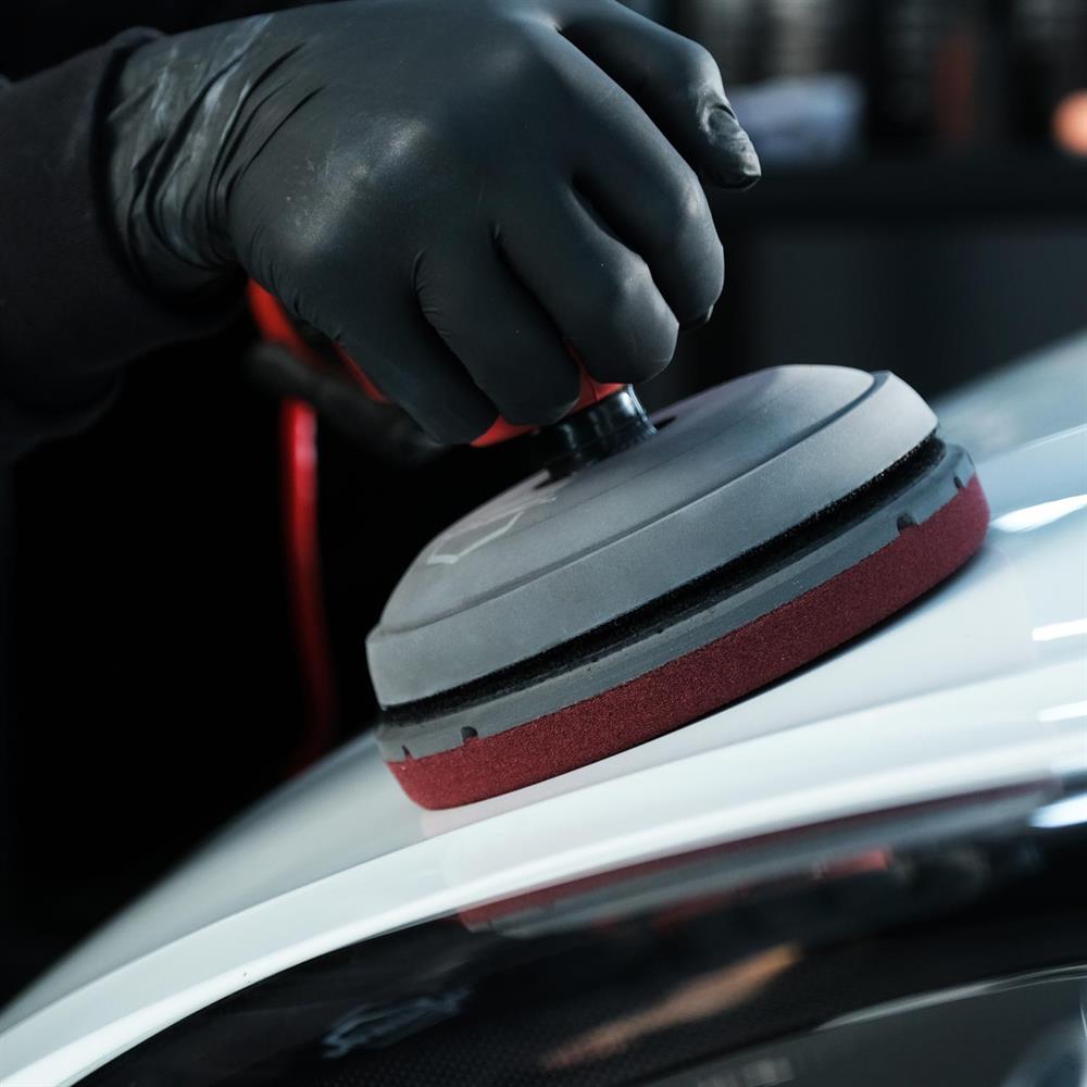 Nasiol Özel Hava Kanallı Polisaj Pedi Bordo-150 mm-Ağır Çizikler İçin