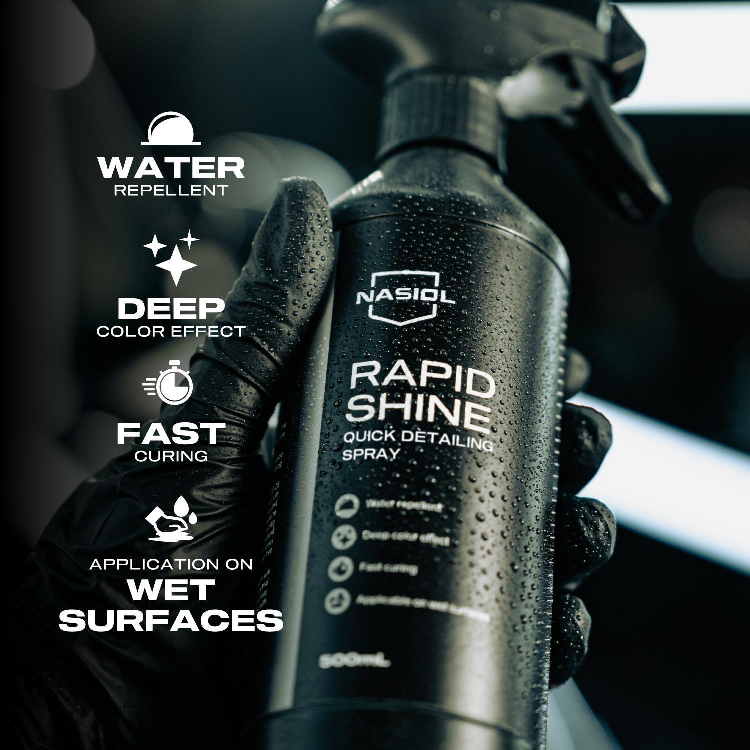 Nasiol Rapidshine Araçlar için Hızlı Nano Detailer Spreyi 500 ml