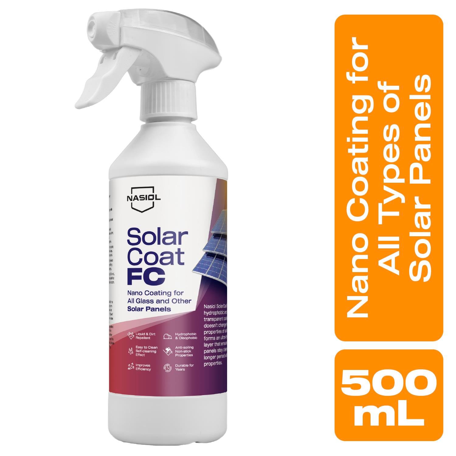 Nasiol SolarCoat FC Güneş Panelleri İçin Koruyucu Nano Kaplama-500ml