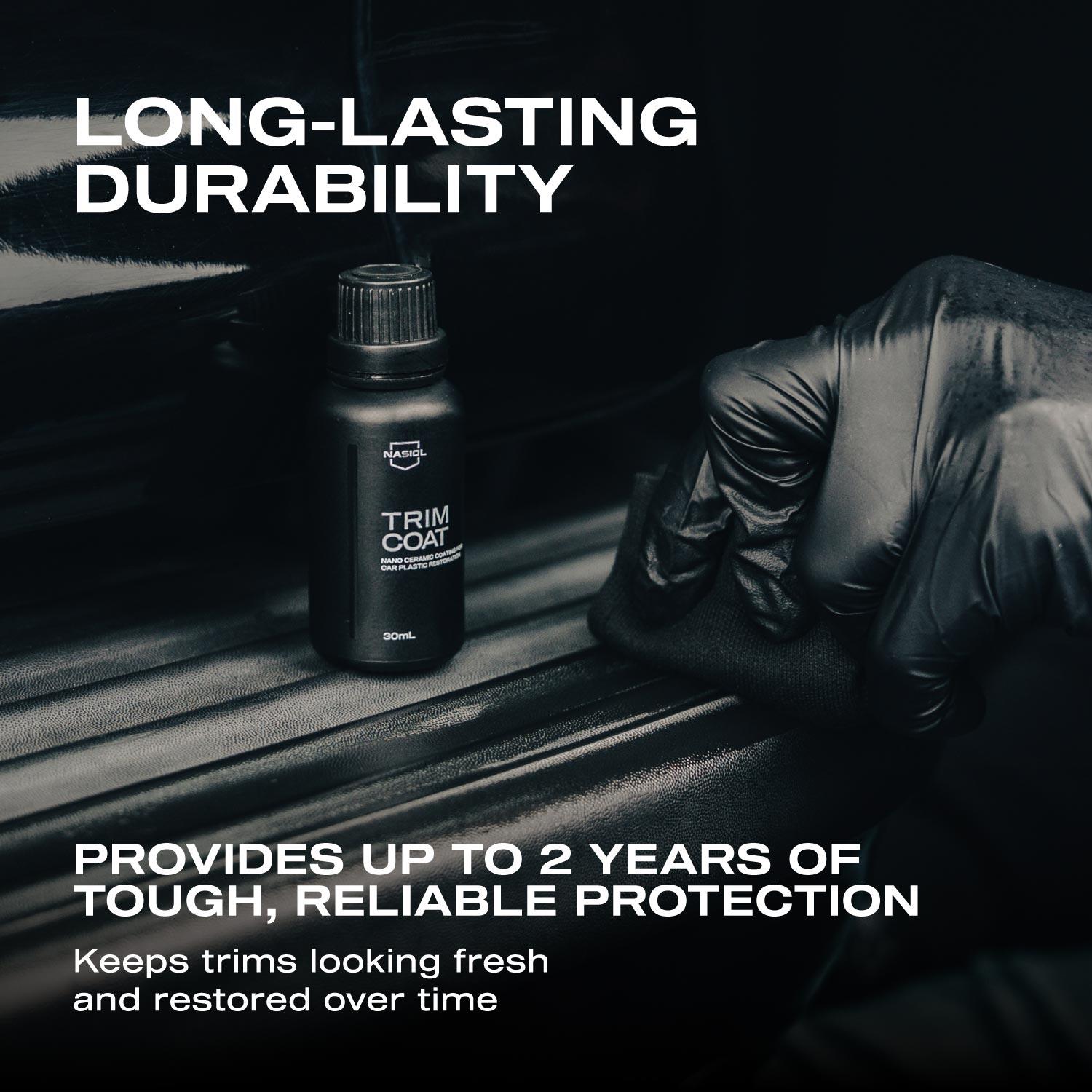 Nasiol Trimcoat Nano Ceramic Coating for Car Plastic Renovation and Protection-2 Years Durability-1.01FlOz