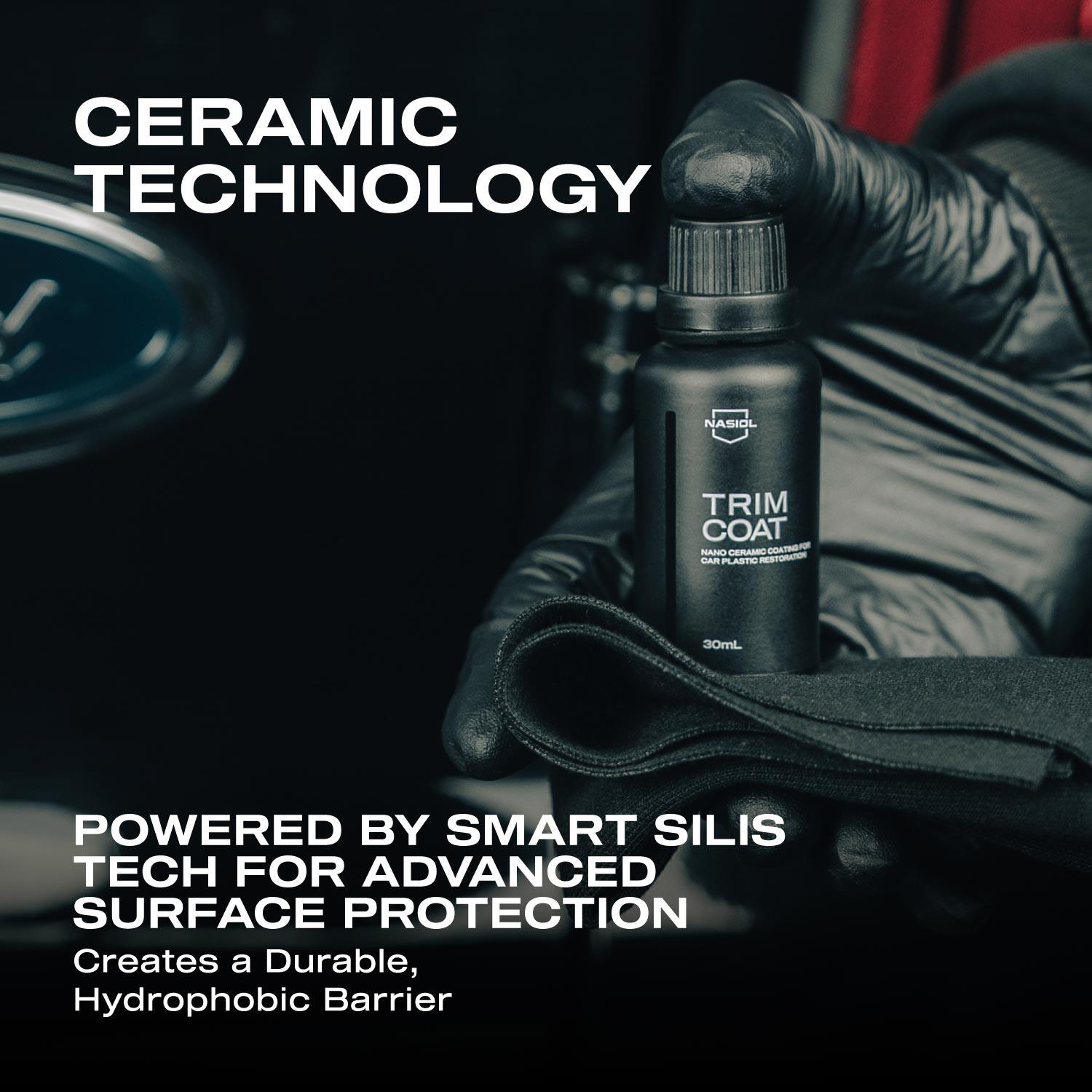 Nasiol Trimcoat Nano Ceramic Coating for Car Plastic Renovation and Protection-2 Years Durability-1.01FlOz