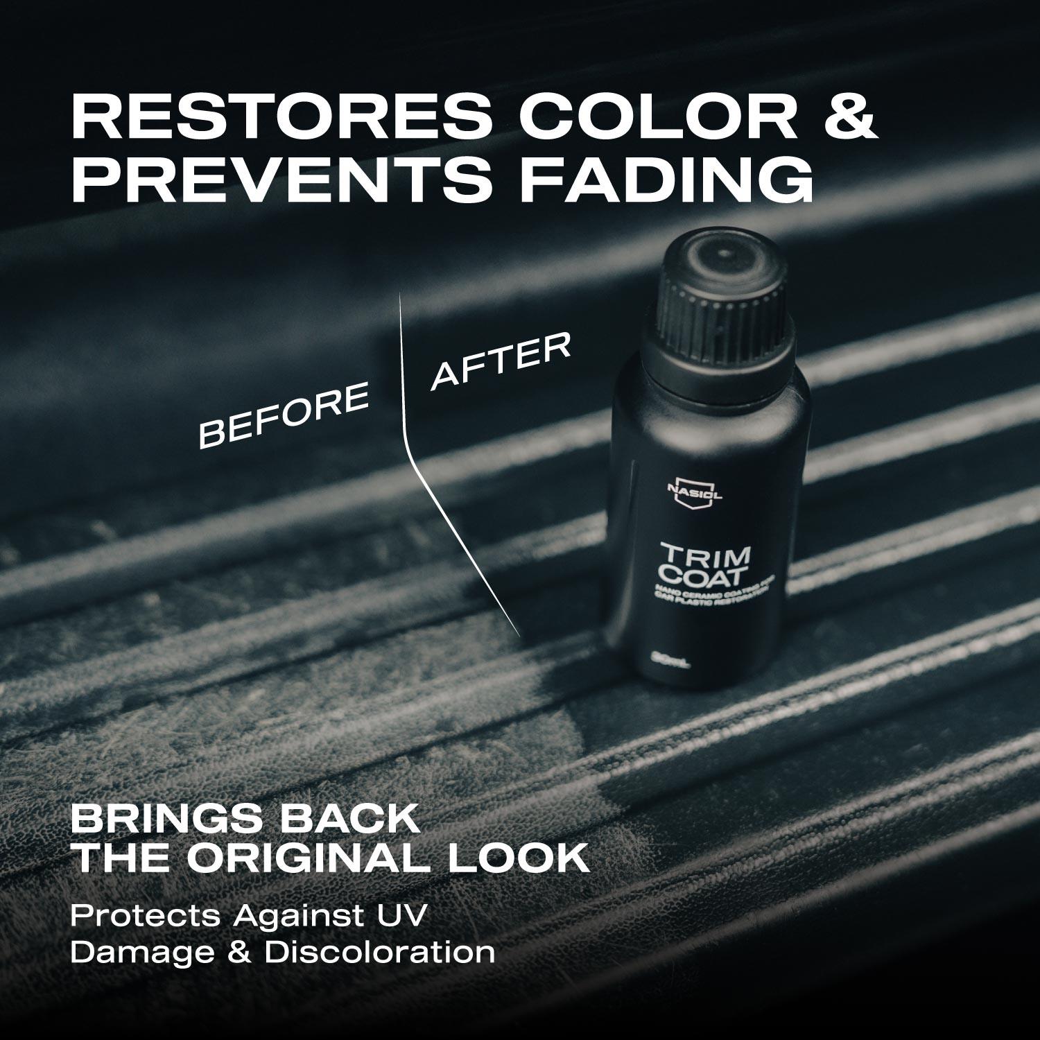 Nasiol Trimcoat Nano Ceramic Coating for Car Plastic Renovation and Protection-2 Years Durability-1.01FlOz