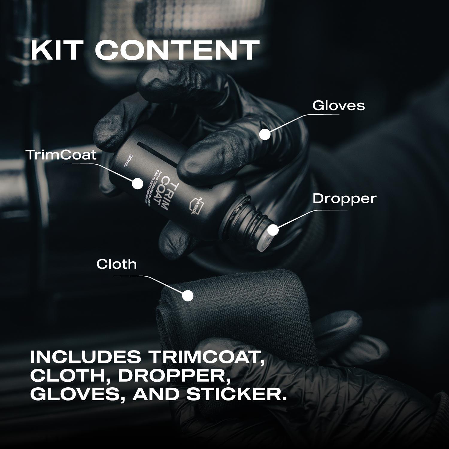 Nasiol Trimcoat Nano Ceramic Coating for Car Plastic Renovation and Protection-2 Years Durability-1.01FlOz