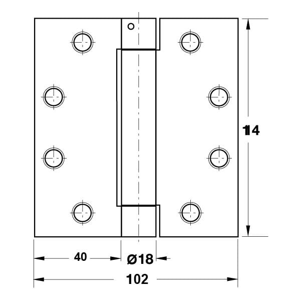 10 Cm. Yaylı Kapı Menteşesi Parlak Pirinç
