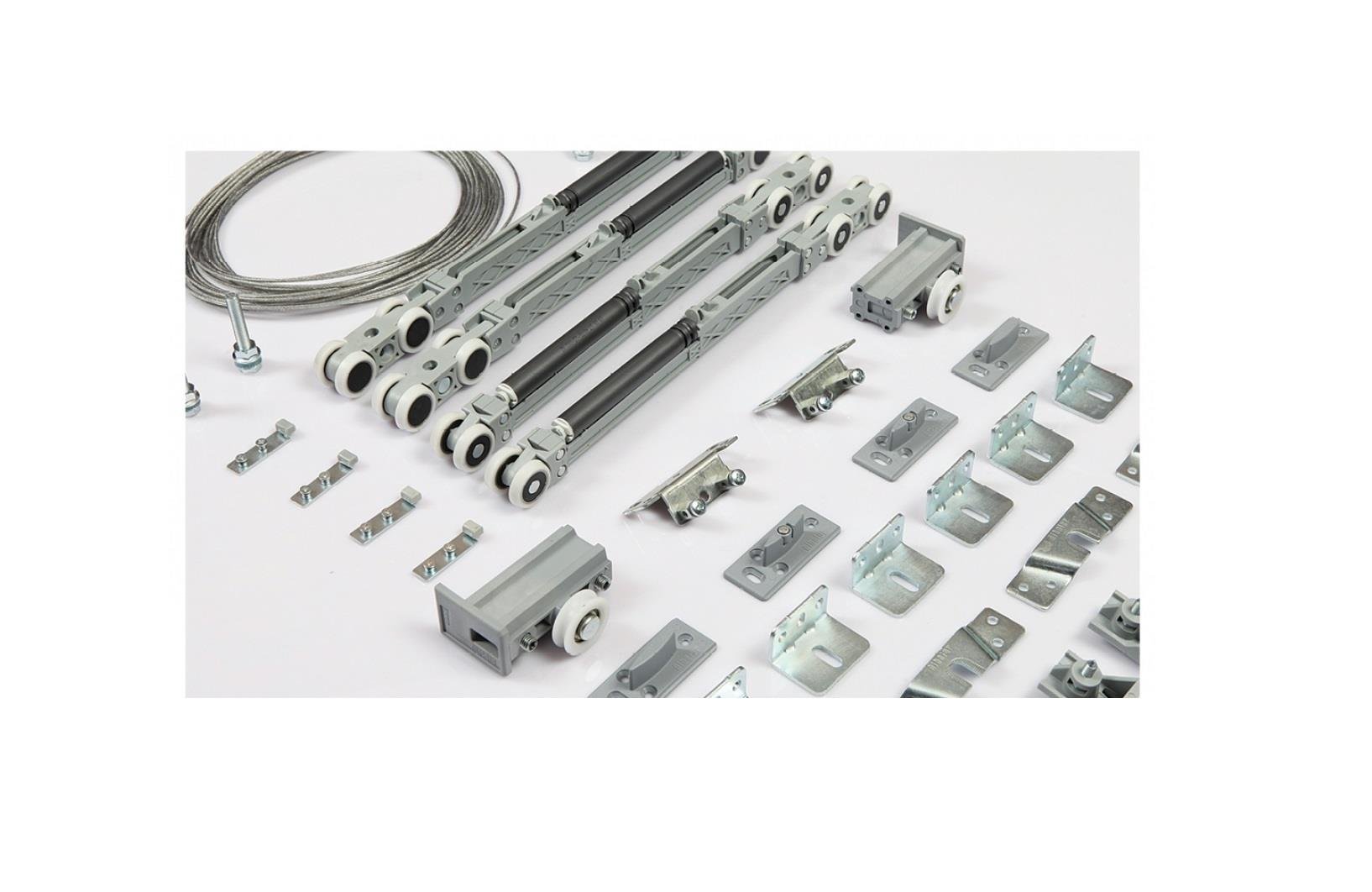 120 Kg Ayarlı Çift Yöne Yavaşlatıcılı Halatlı Eş Zamanlı Sürgü Kapı Sistemi 9820