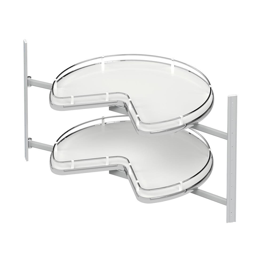 3/4 Borusuz Ahşap Tabanlı Döner Sepet Takımı S3051