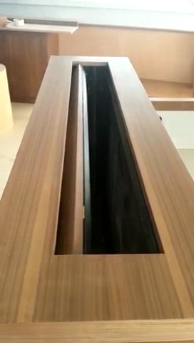 43 İnç Otomatik Kapaklı Dikey Hareketli Ve 330 Dönen Tv Lift Mekanizma Sistemi