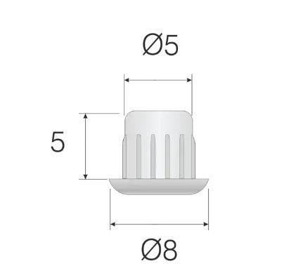 5 Mm. Delik Tıpası 100 Adet