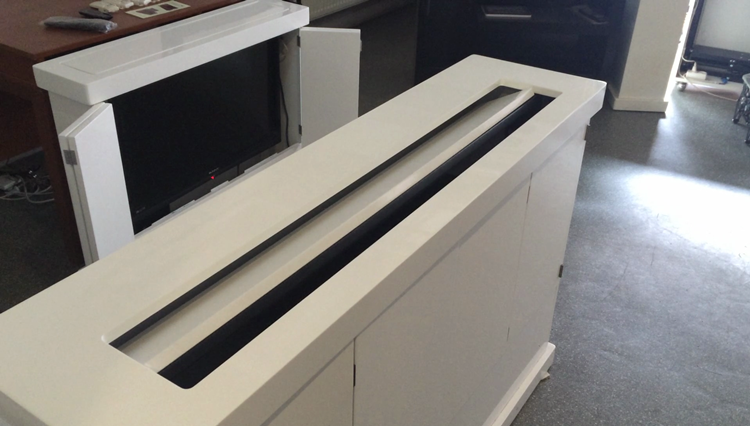 50 İnç Otomatik Kapaklı Dikey Hareketli Tv Lift Mekanizma Sistemi