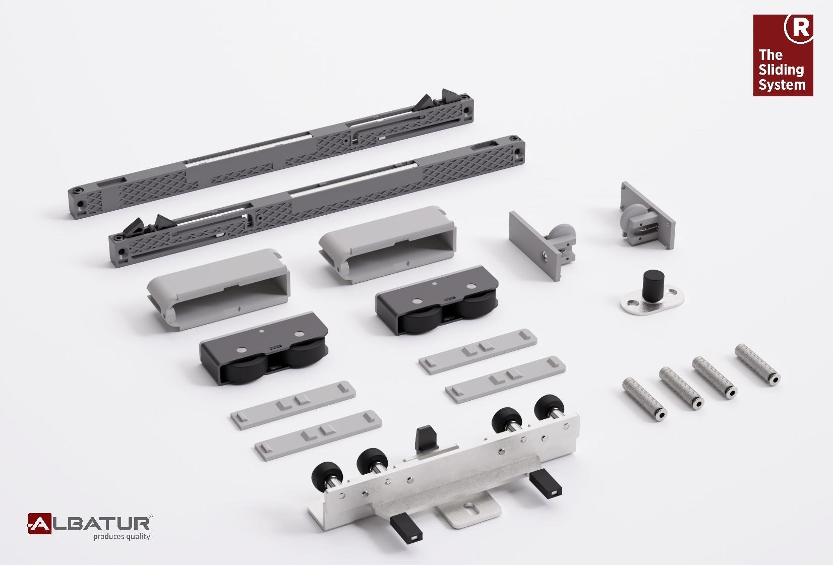 60 Kg. Ayarlı Çift Yöne Yavaşlatıcılı Hayalet Sürme Kapı Sistemi