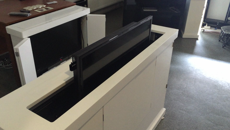 65 İnç Otomatik Kapaklı Dikey Hareketli Tv Lift Mekanizma Sistemi