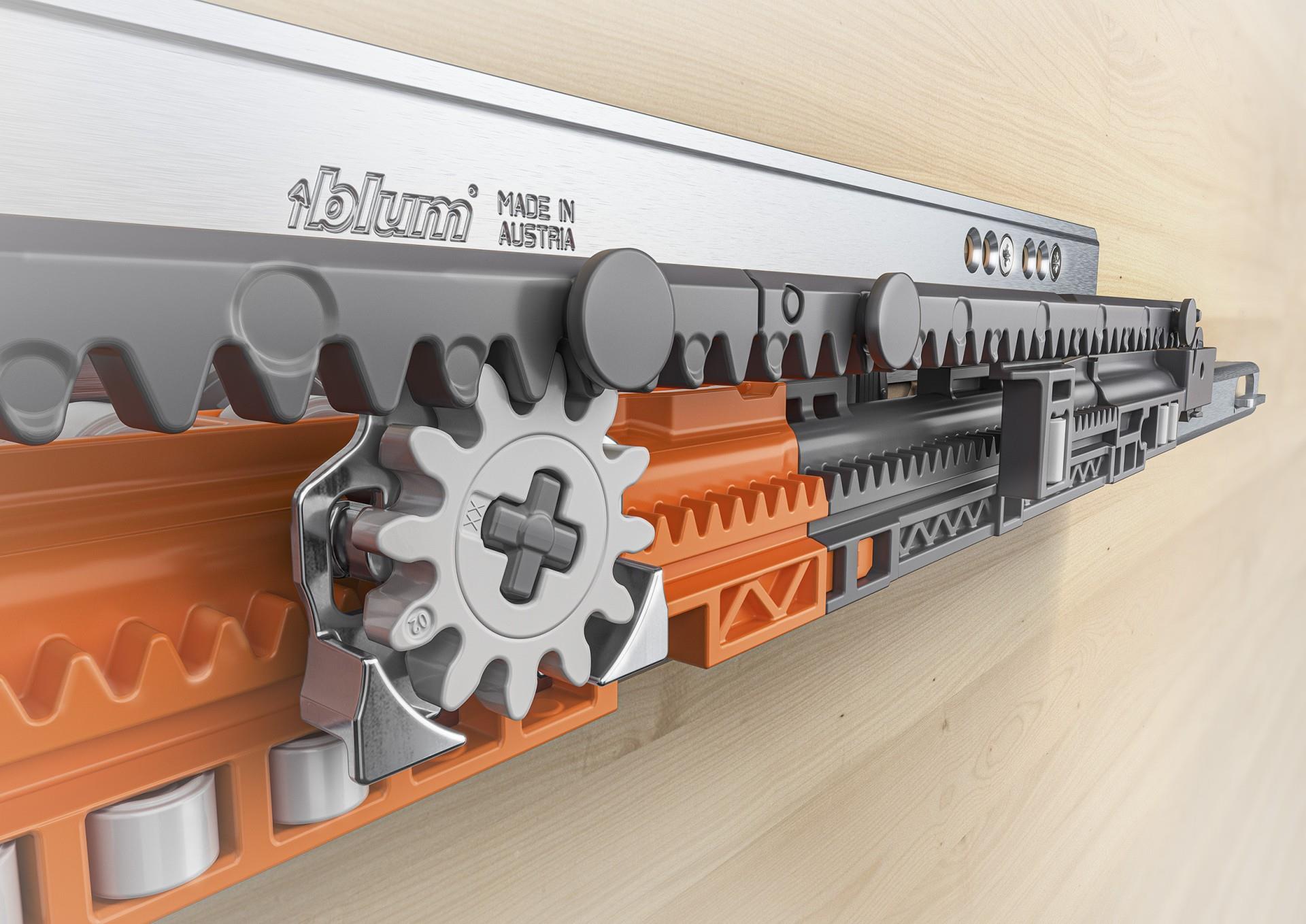 766h7000s Blum Movento Çift Açılım Frenli Ray 70 Cm