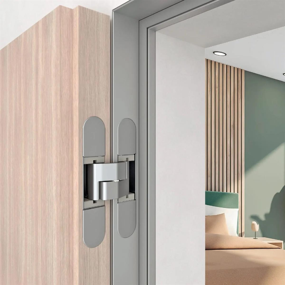 AGB Gizli Ayarlı Gömme Kapı Menteşesi ECLIPSE 3.2 Mat Krom