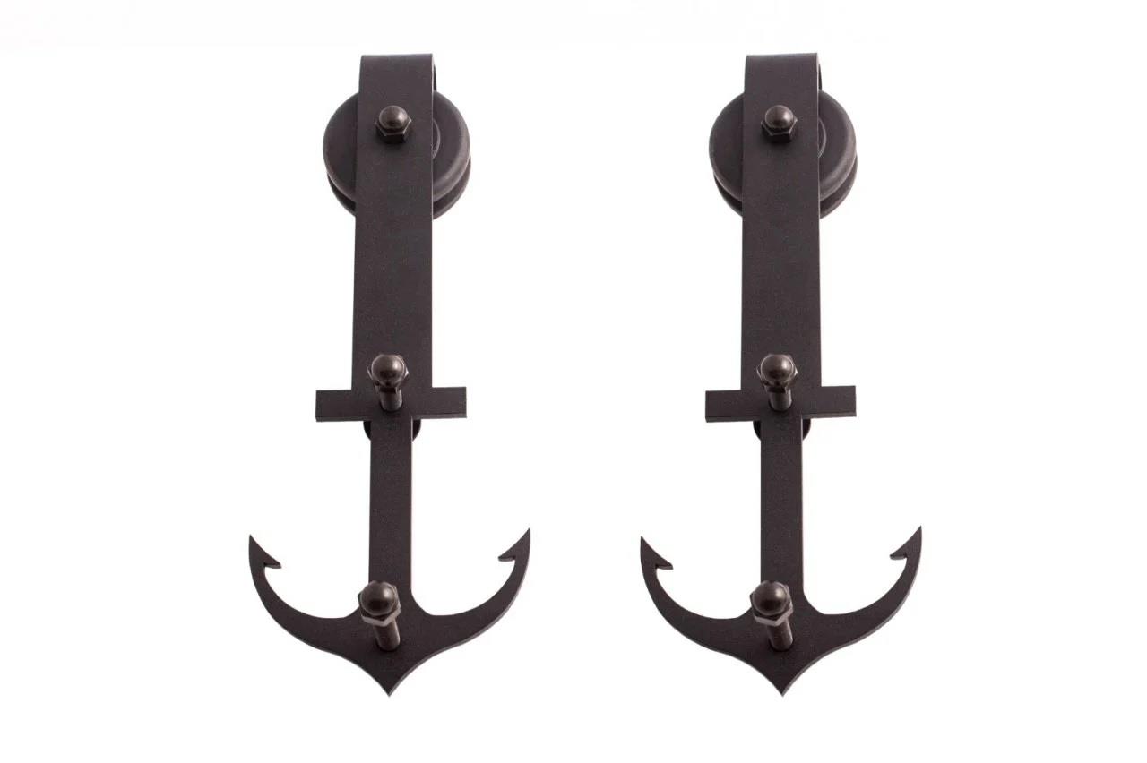 Ahır Kapı Çapa Tip Mat Siyah Sürgü Kayar Kapı Sistemi