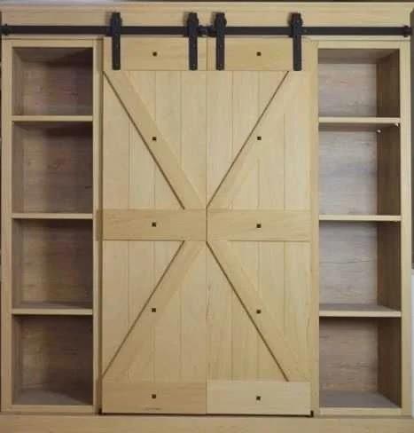 Ahır Kapı Çift Kanat Design 100s Sürgü Kayar Kapı Sistemi