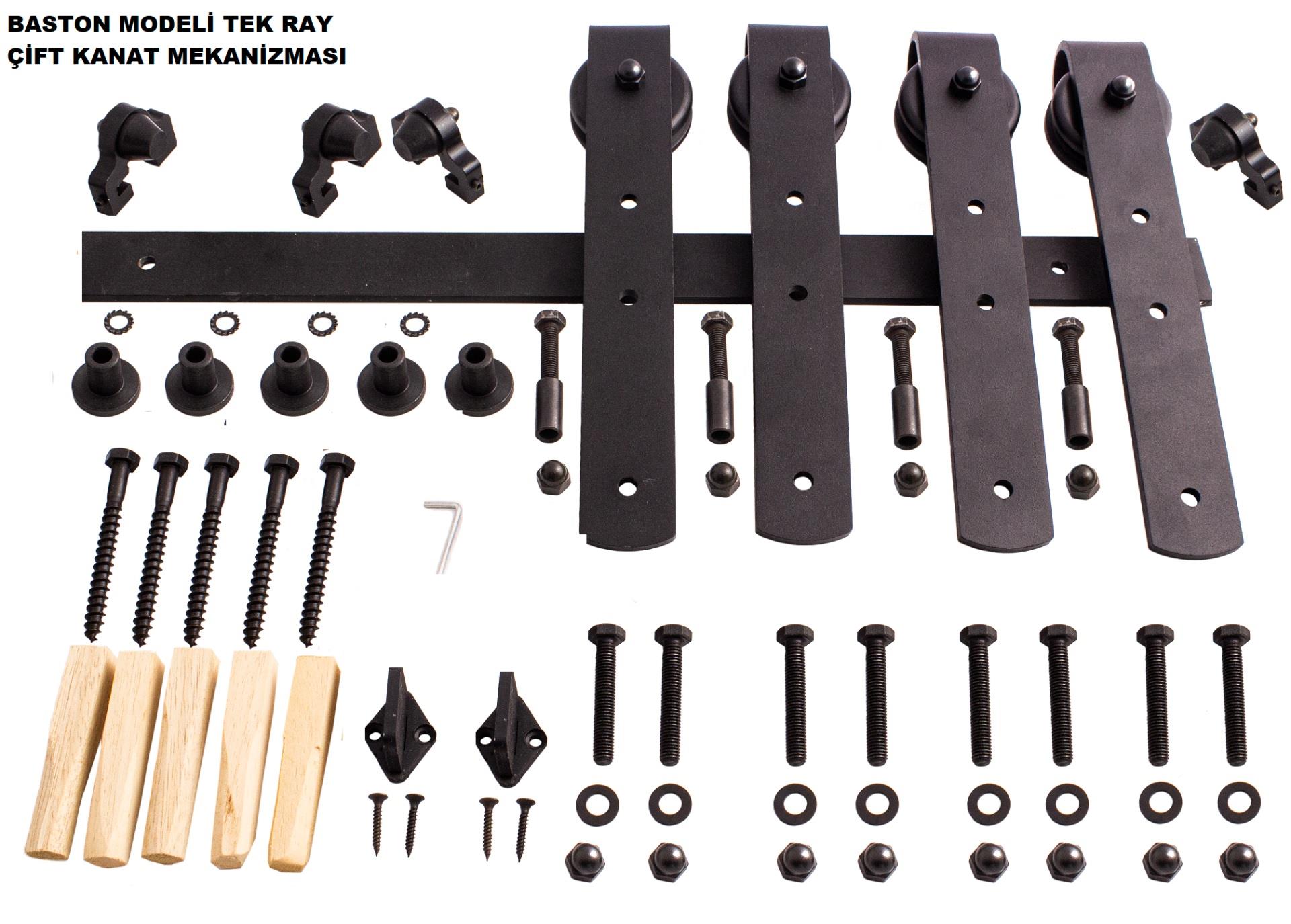 Ahır Kapı Çift Kanat Design 100s Sürgü Kayar Kapı Sistemi