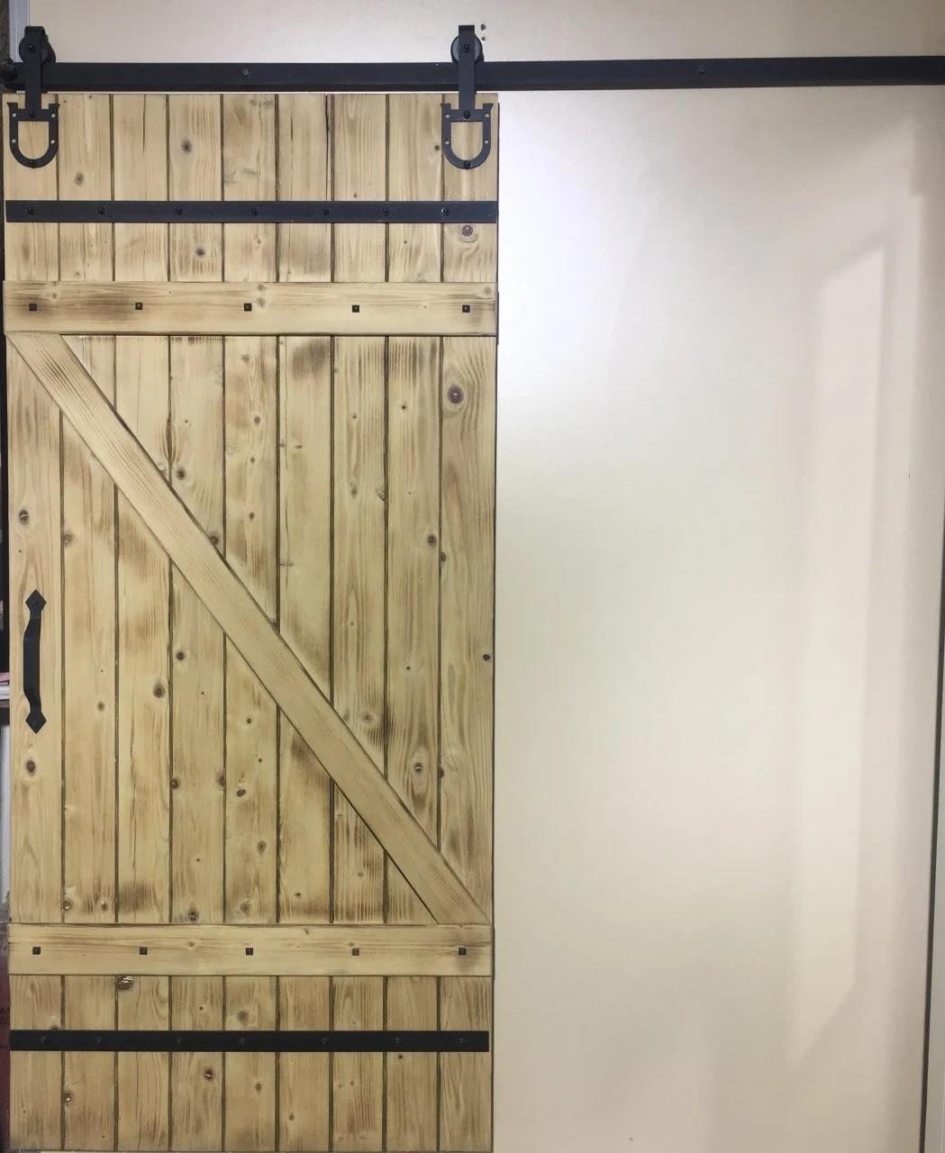 Ahır Kapı Nal Mat Siyah Sürgü Kayar Kapı Sistemi