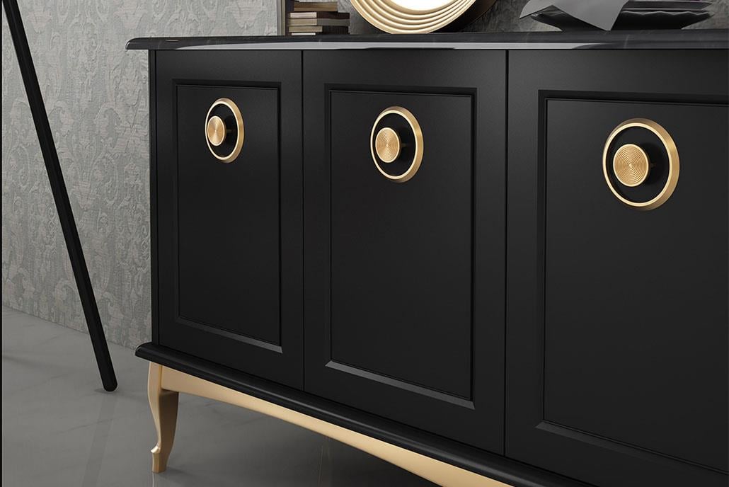 Aksesuar Mobilya Kulp Parlak Altın Eyh