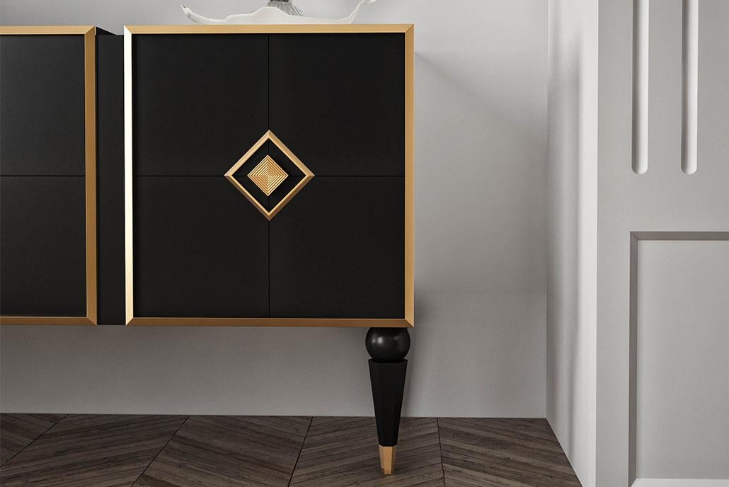 Aksesuar Mobilya Kulp Parlak Altın Eyk