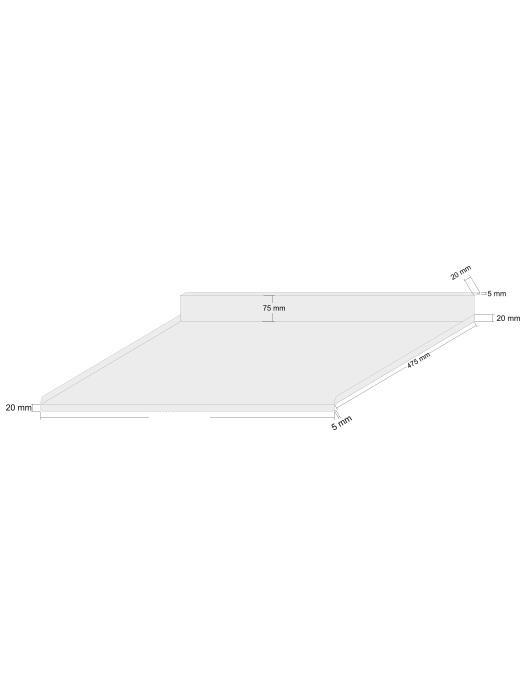 Alüminyum Evye Altlığı 80 Cm