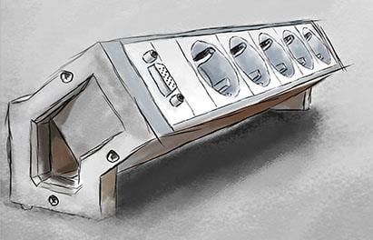 Alüminyum Priz Kasası 10.1500/8