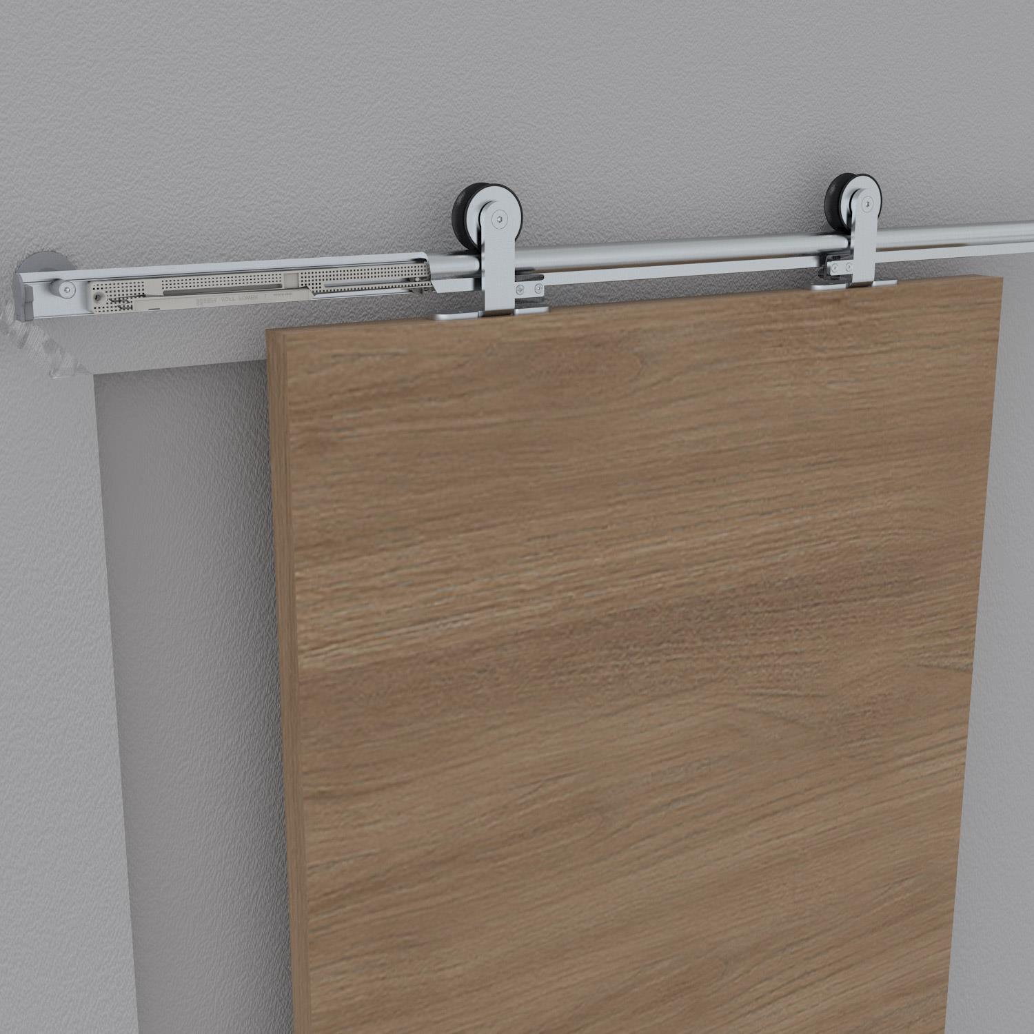 Askılı Sürgü Kayar Kapı Sistemi Frenli-ahşap Kapı