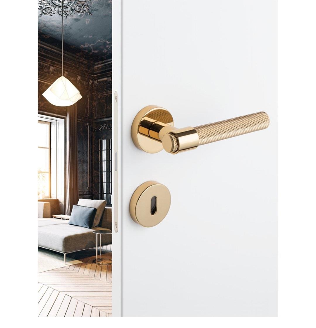 Axel-t Kapı Kolu Rozetli Altın - Oda Tipi