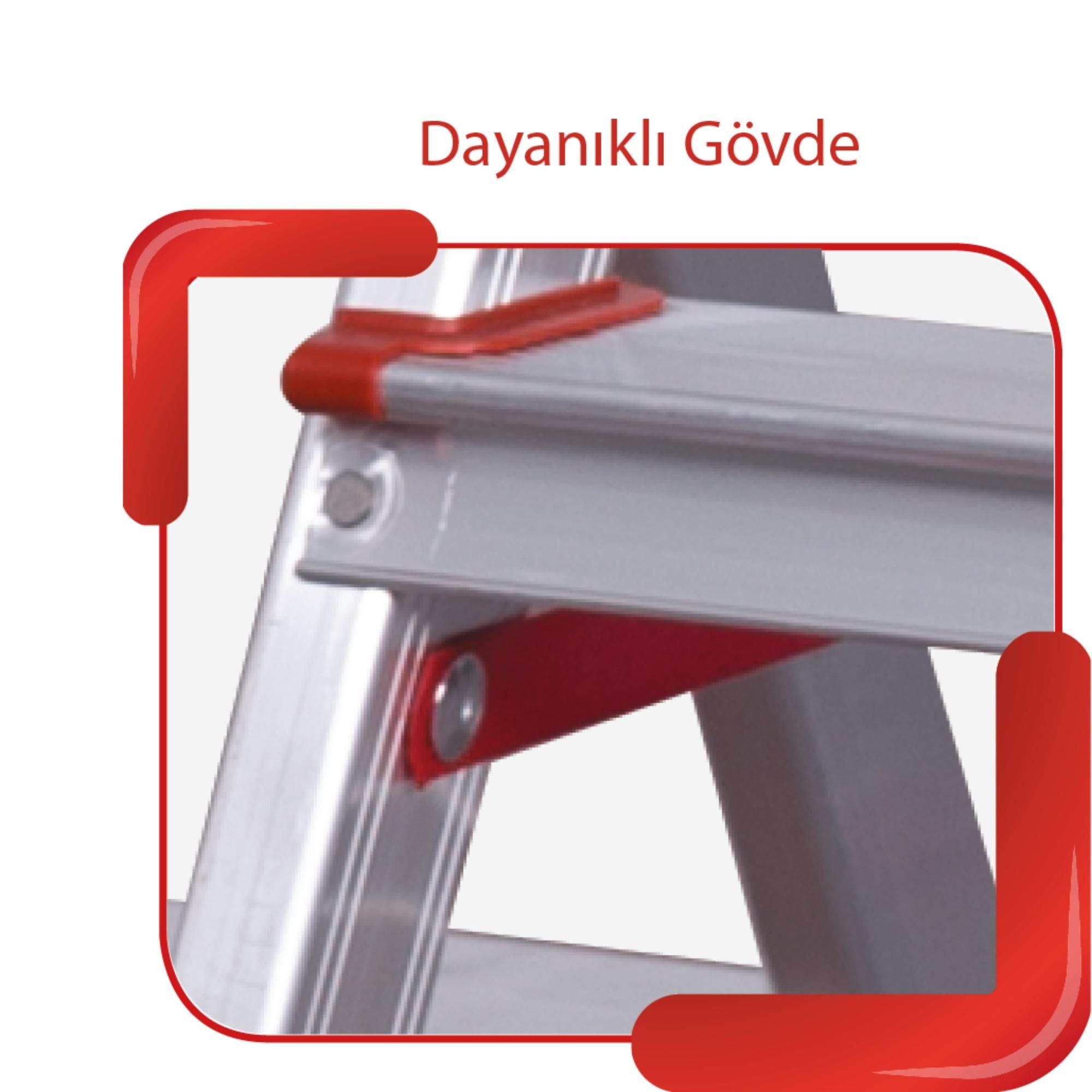 Beş Basamaklı Ev Tipi Katlanır Alüminyum Merdiven