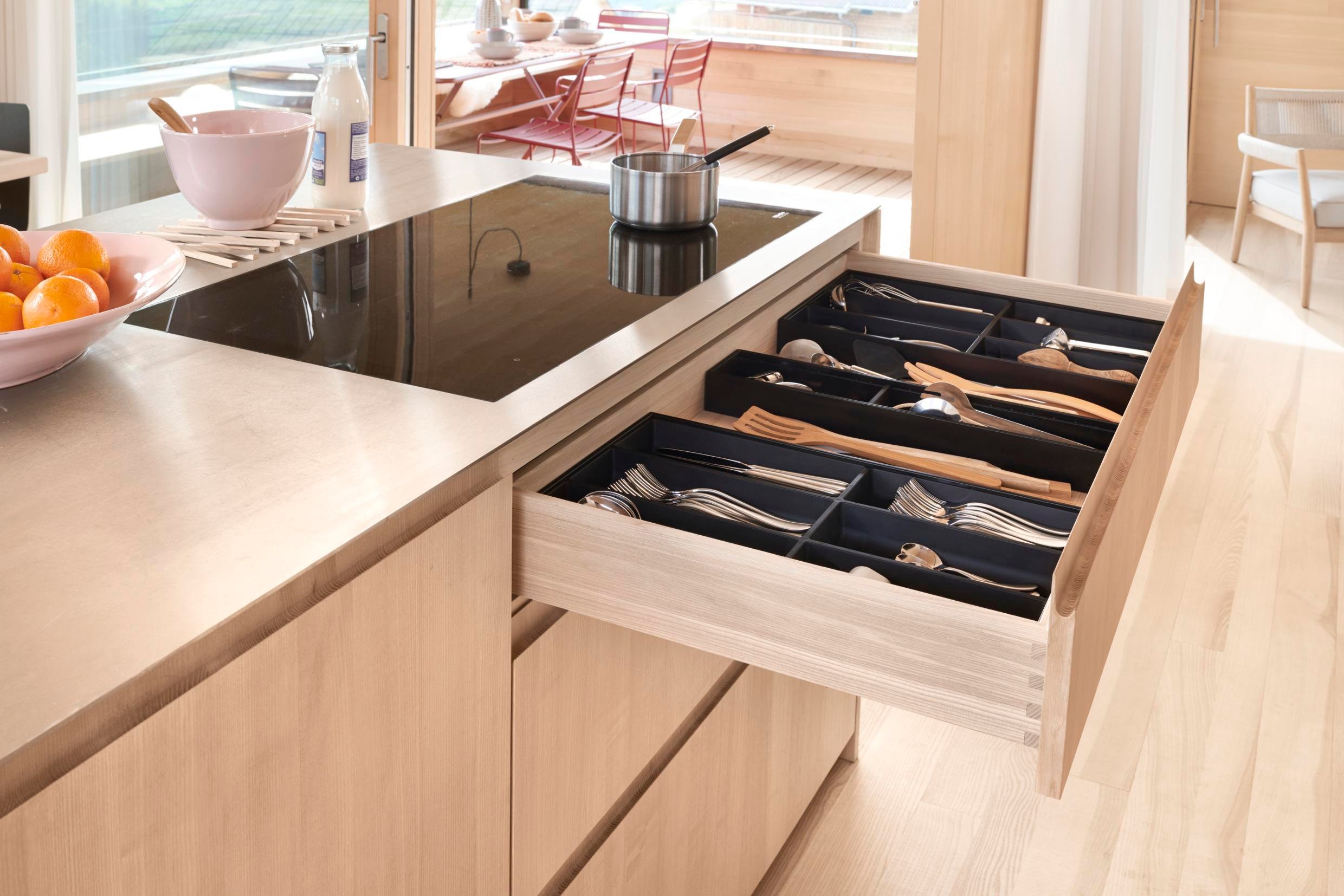 Blum Ambia-line Çekmece İçi Kaşıklık Antrasit-mat Siyah 120 Cm. Modül Zc7s500bs3-120