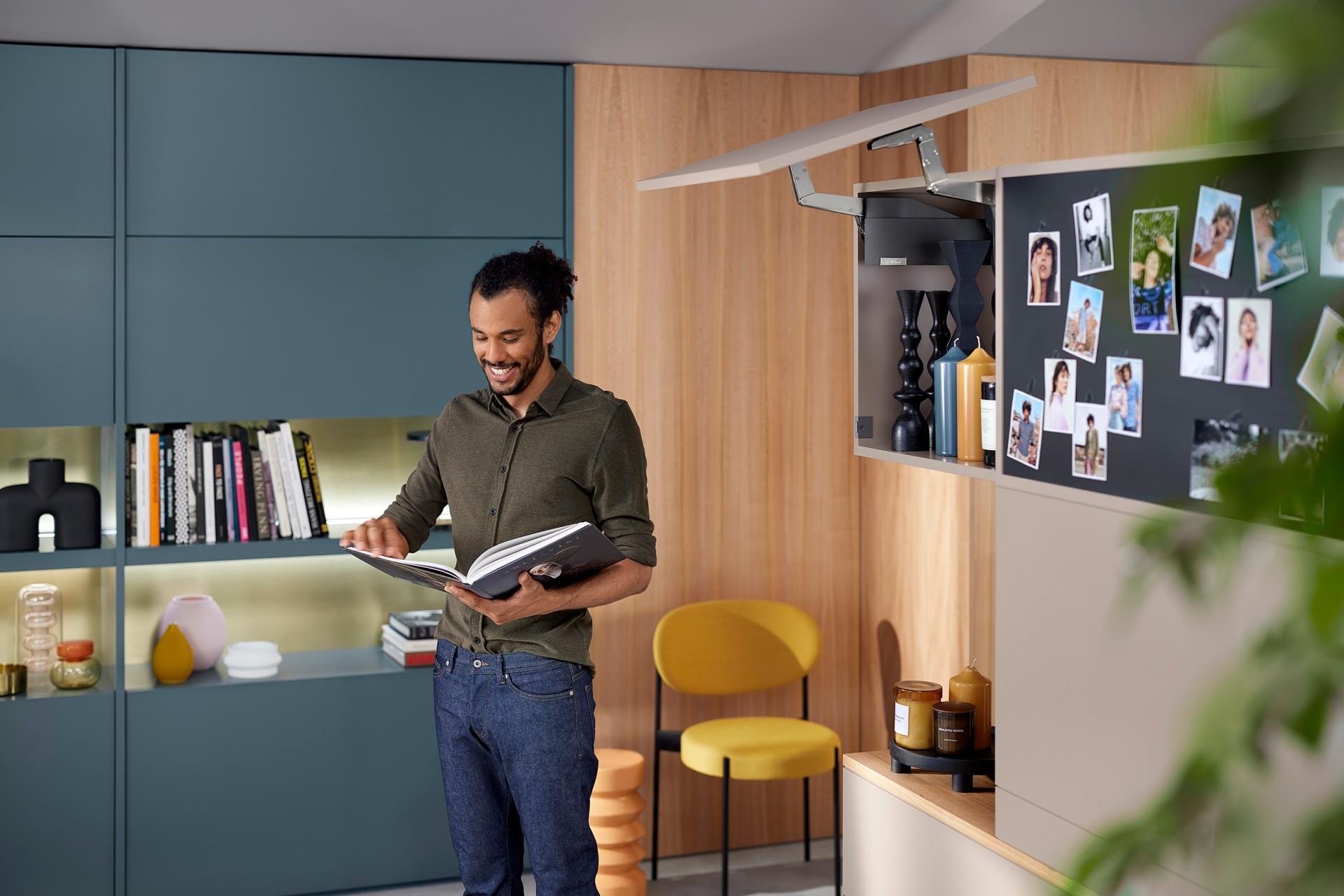 Blum Aventos HS-Top Eğimli Kalkar Kapak Mekanizması Seti 28-35