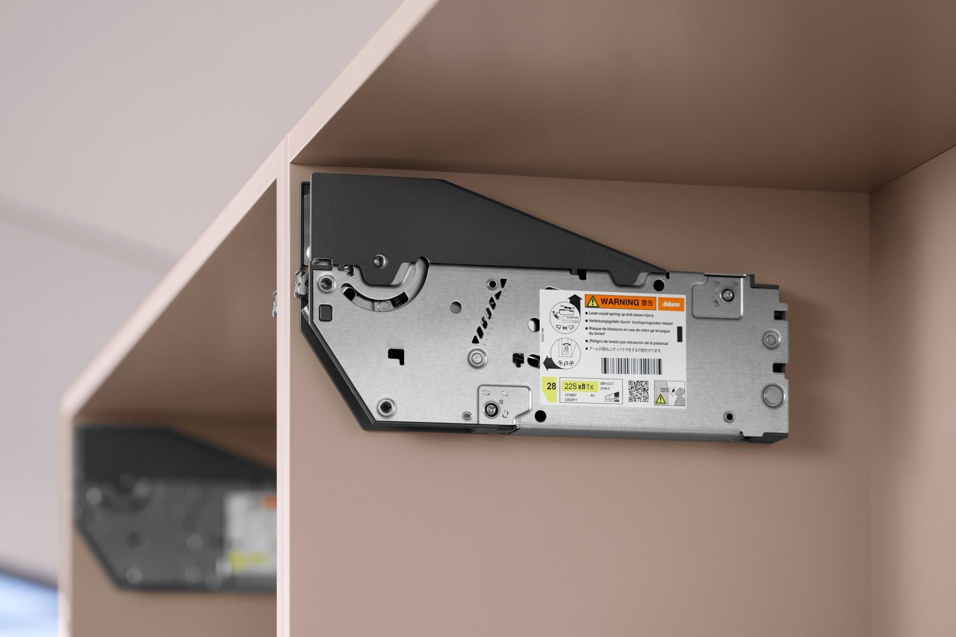 Blum Aventos HS-Top Eğimli Kalkar Kapak Mekanizması Seti 28-35