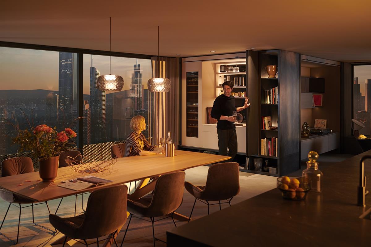 Blum Revego Duo + Duo Çift Kapak Açılır ve İçeri Kayar Kapak Sistemi